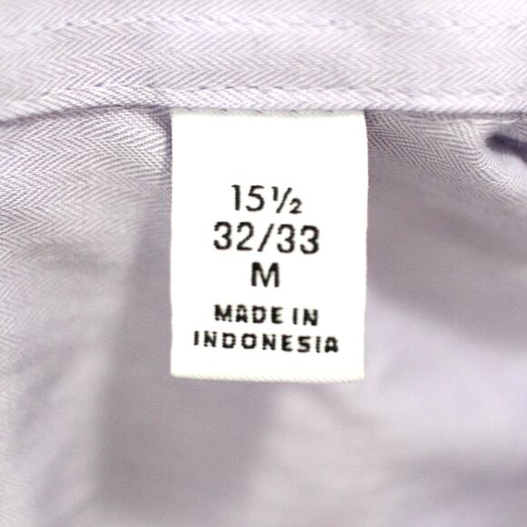 Calvin Klein Cotton Herringbone Slim Fit Dress Shirt Size M NWOT - Picture 6 of 6